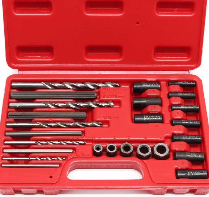Produktbild Wiltec Schraubenausdreher Set 25tlg Linksausdreher Bolzendreher Ausdrehsatz