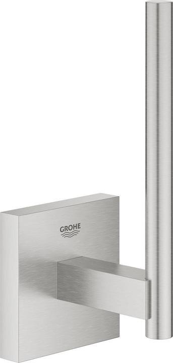 Grohe Start Cube QuickFix Reservetoilettenpapierhalter, klebbar, supersteel