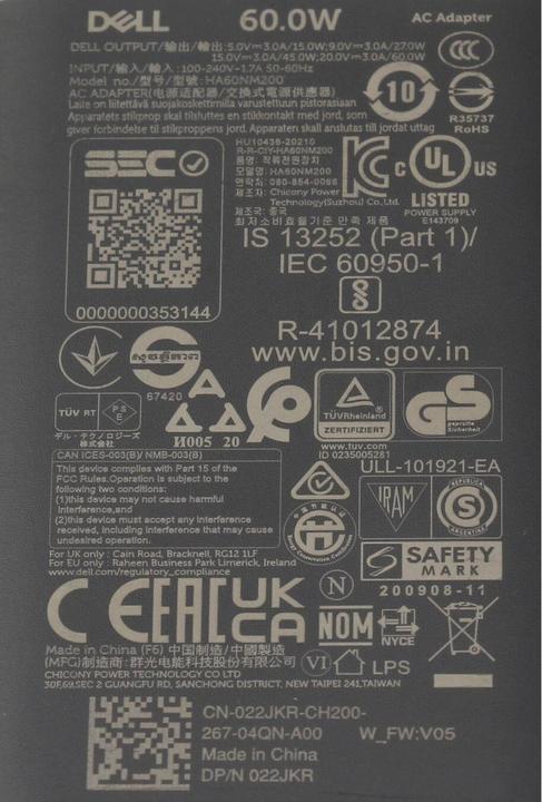 Image du produit Dell HA60NM200 (60 W)