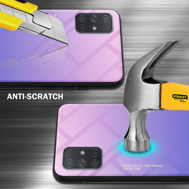 Produktbild Cadorabo TPU 2 Farben Glas Cover (Samsung Galaxy A71)