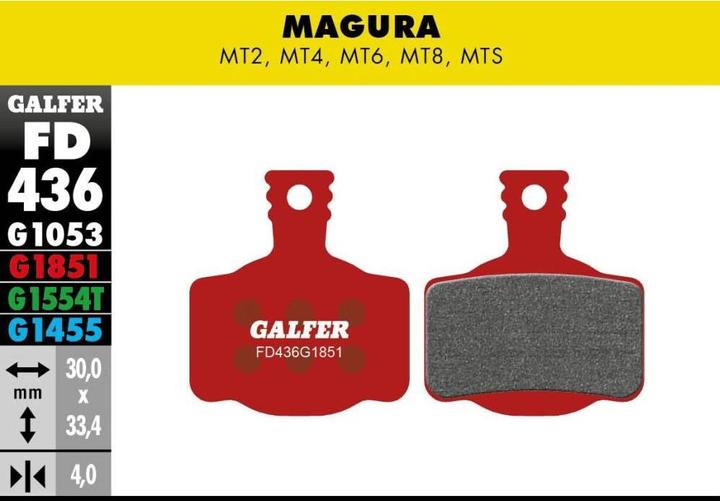 Produktbild Galfer Bike Advanced Bremsbeläge (Magura, Semi-Metallisch)
