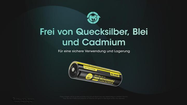Produktbild Nitecore Li-Ion Akku Typ 18650 - 3600mAh - NL1836R
