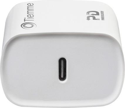 Produktbild Tiemme Chargeur secteur 1 port USB-C 20W (Blanc)