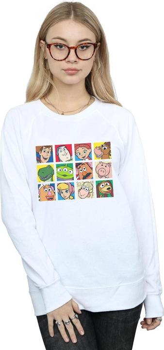 Actual product image Disney Womens/Ladies Toy Story Character Squares Sweatshirt (L)