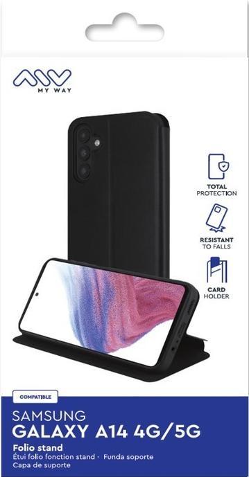 Image du produit My Way Étui avec fonction de support Série noire (Samsung Galaxy A14)
