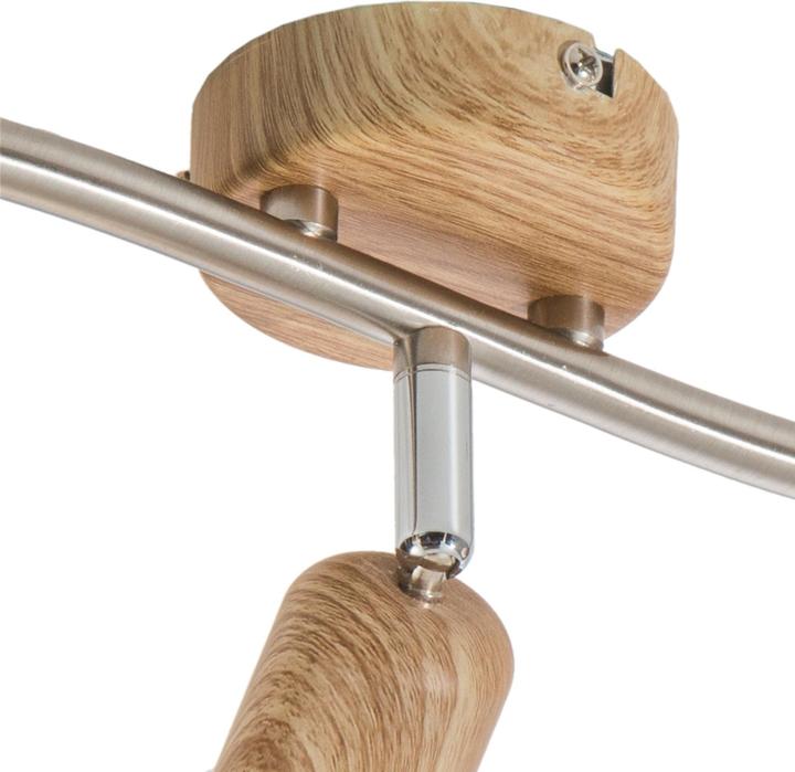 Produktbild Nino Leuchten Spot 3-flammig Eiche Hell Daytona (430 lm, E14)