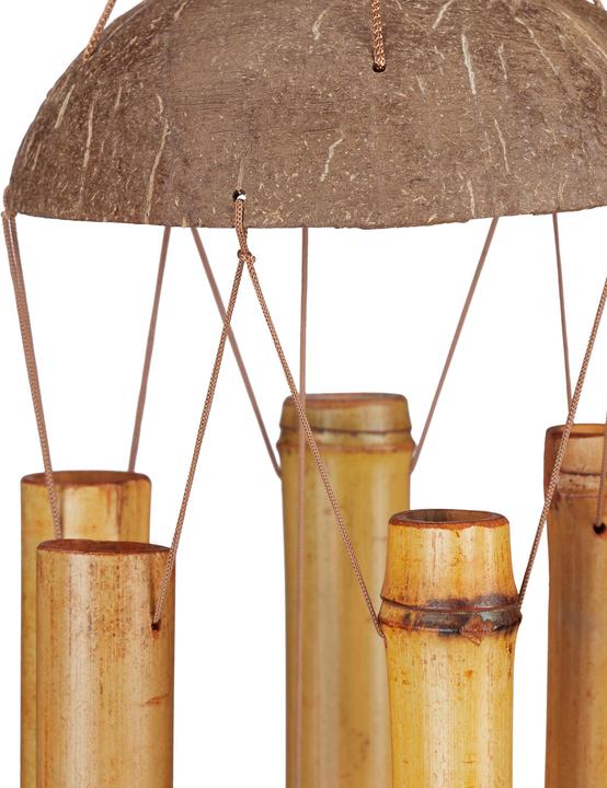 Actual product image Relaxdays Natural Wind Chimes, Bamboo Mobile