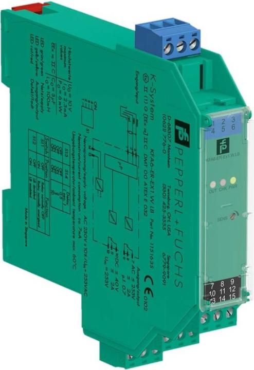 Produktbild Pepperl & Fuchs Pepperl Fuchs Elektrodenrelais KFA6-ER-Ex1.W.LB (115163)