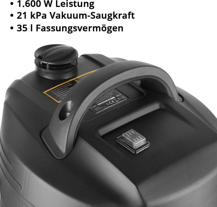 Produktbild Stahlwerk Staubsauger VC-1635 ST mit 1.600 W Leistung und 35 l Edelstahlbehälter (Nass-Trockensauger)