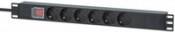 Immagine prodotto Intellinet Ciabatta / PDU a 6 vie da 19", contatto di protezione, 1 U