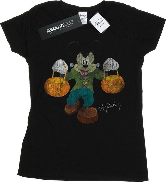 Actual product image Disney Womens/Ladies Frankenstein Mickey Mouse Cotton T-Shirt (S)