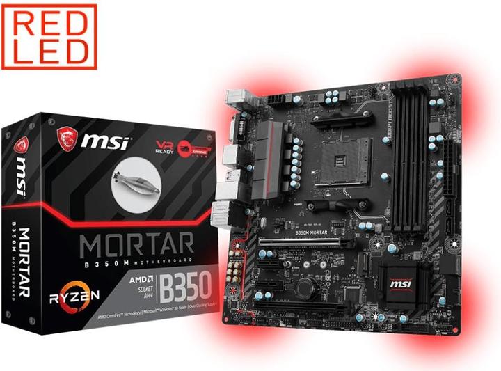 Produktbild MSI B350m Mortar (AM4, AMD B350, mATX)
