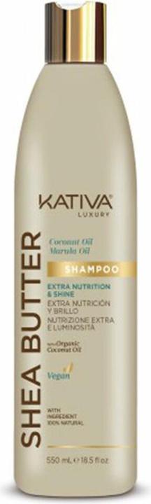 Kativa Shea Butter Coconut y Marula Oil Shampoo 550ml (550 ml, Flüssiges Shampoo)