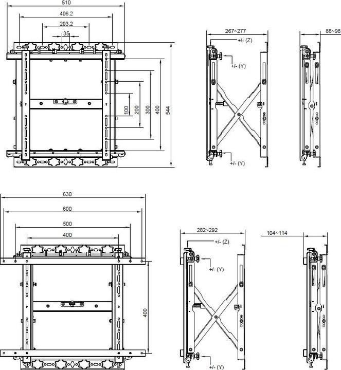 Produktbild equip Pro - Klammer für Flachbildschirm - Stahl - Schwarz - Bildschirmgrösse: 48-140 cm (Wand, 55", 50 kg)