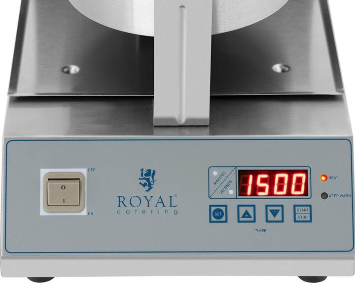 Produktbild Royal Catering Waffeleisen Waffelgerät Waffelautomat Waffle Maker Belgische Waffel 1300W 18cm