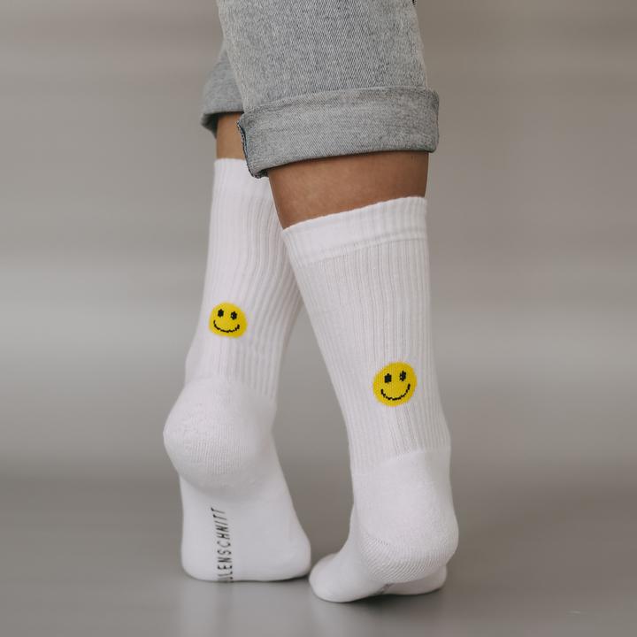 Produktbild Eulenschnitt Socken Smiley gelb S Gr.35-38 (35 - 38)