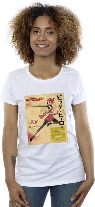 Produktbild Disney Big Hero 6 Baymax Honey Lemon Newspaper TShirt (XL)