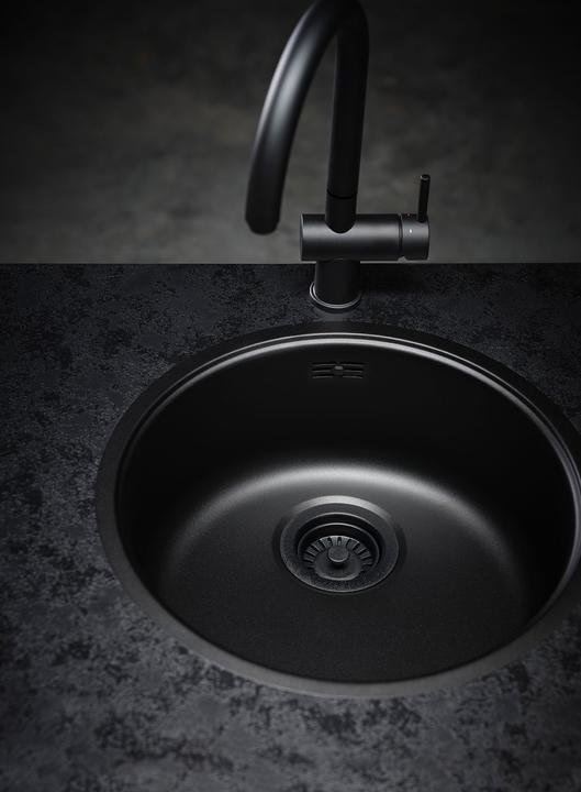 Actual product image Reginox Stainless Steel Fitting, Yampa Black 22x38.5 cm R31704