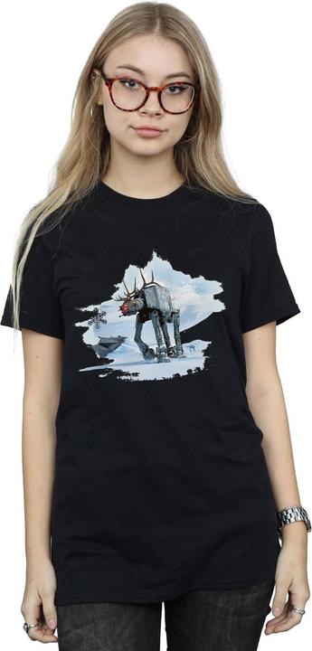 Immagine prodotto Star Wars Christmas AT-AT Reindeer Maglietta Ampia Donna (XL)