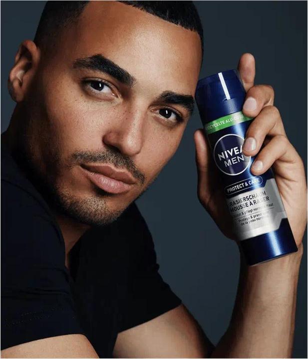 Immagine prodotto Nivea Men Protect & Care Rasierschaum (200 ml, Schiuma da barba)