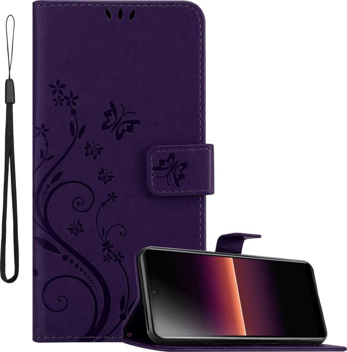 Floral dark purple