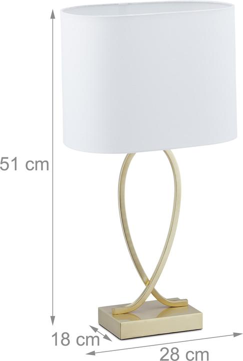 Actual product image Relaxdays Table lamp (E27)