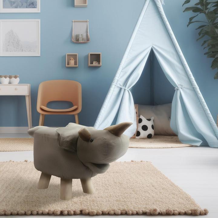 Image du produit HTI-Living Tabouret pour enfants Enrik Dino Triceratops