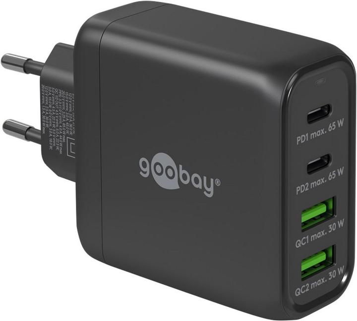 Goobay USB Multiport Schnellladegerät mit GaN Technologie (65 W)