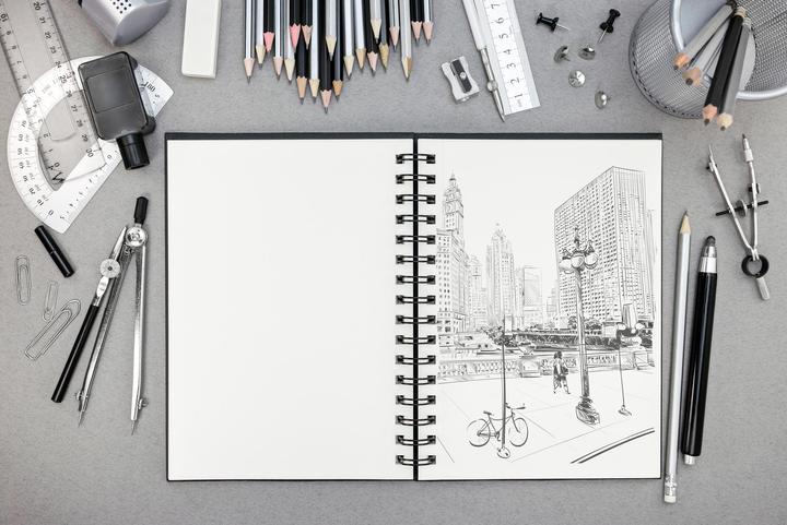 Image du produit Clairefontaine Carnet de croquis (A3, Blanc, Non contraignant)