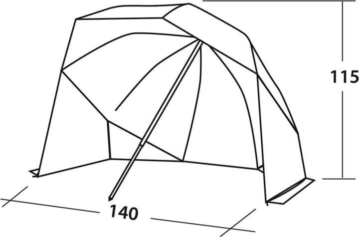 Image du produit Easy Camp descendre en roue libre (Tente de plage, 1.60 kg, 2 personnes)
