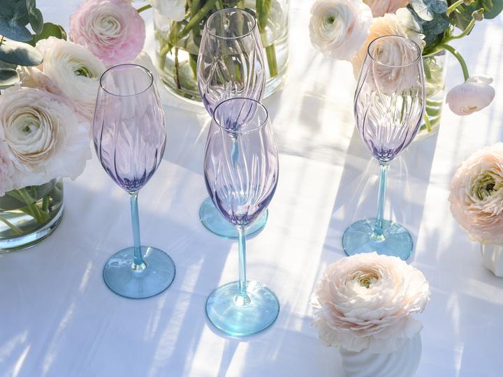 Produktbild Cristal d'Arques Swirly (4 Gläser, Sektgläser)
