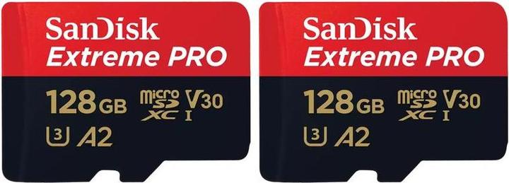 Image du produit SanDisk Extreme PRO UHS-I V30 (128 Go, microSDXC, U3, UHS-I)