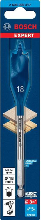 Image du produit Bosch Professional Zubehör Mèche à fraiser plate EXPERT Self Cut Speed, 18 x 152 mm (18 millimètres)