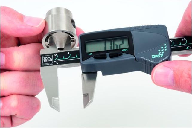 Productafbeelding Tesa CAL Digitale schuifmaat IP 67 Meetbereik 0-150 mm rond (4 cm)