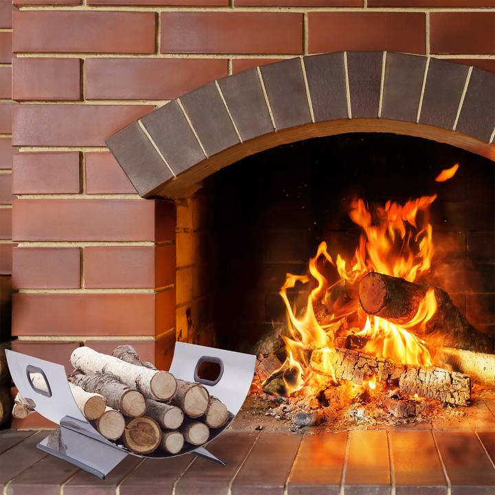 Actual product image Relaxdays Fireplace wood basket (37 x 33 x 19.5 cm)