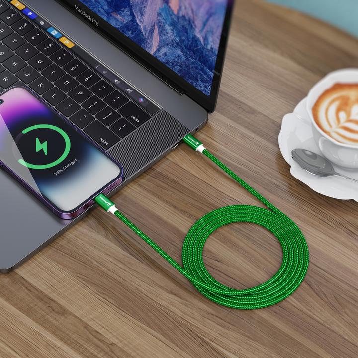 Produktbild PhoneLook Ladekabel USB-C auf USB-C Nylon (1.50 m)