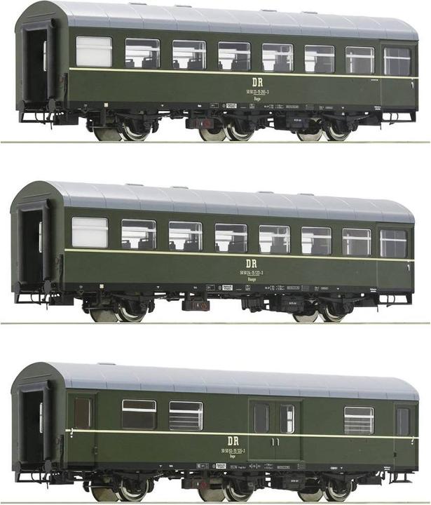 Roco H0 Ro 3er-Set 1: Personenzug, Dr (Dc) (Spur H0)