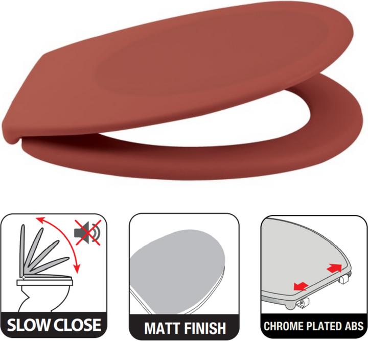 Image du produit spirella Siège de toilette Neela Terracotta mat