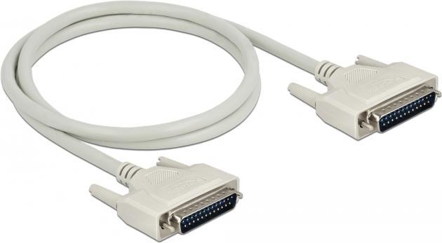 Actual product image Delock Serial cable D-Sub 25 male to male 1 m (1 m, VGA)
