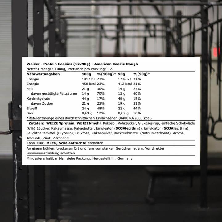Actual product image Weider Protein Cookies (1 pcs., 1193 g)