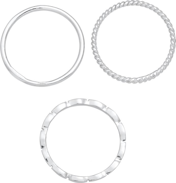 Immagine prodotto Elli Geo, set di anelli, ritorto (56, 925 Argento)