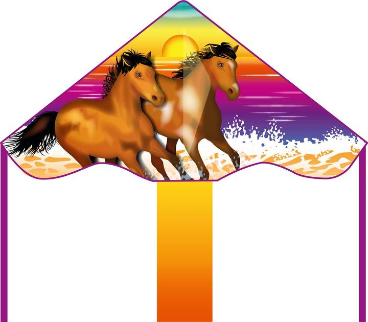 Invento Cerf-volant Simple Flyer Wild Horses 85x42 cm, dès 5 ans