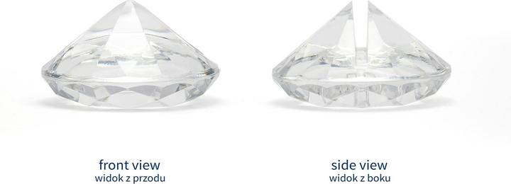 Produktbild Partydeco Tischkarte Halter Diamanten 4 cm, 10 Stück, Transparent