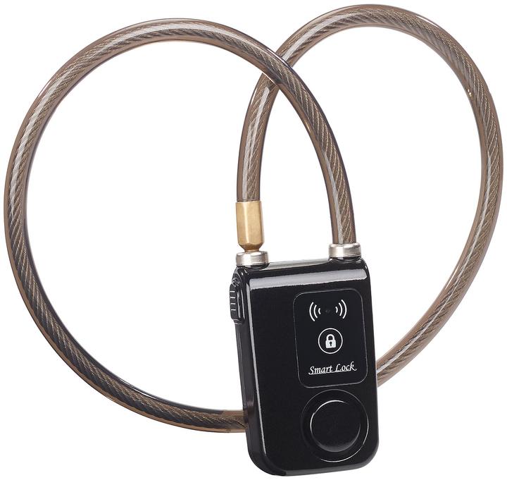 Produktbild Semptec App-gesteuertes Kabelschloss, Bluetooth, Alarm für Fahrrad, Tür u.v.m.