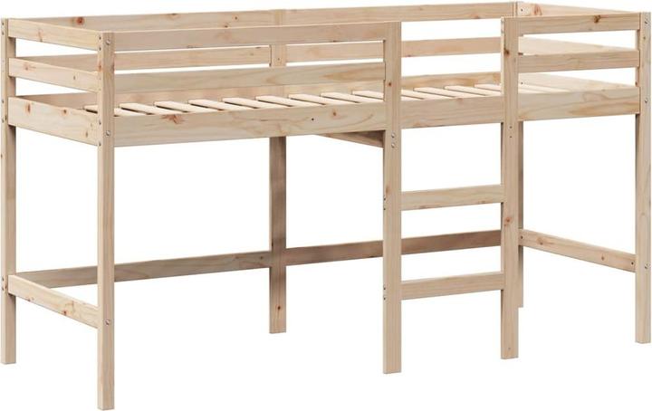 Image du produit VidaXL Lit surélevé avec échelle Toit Lit d'enfant Lit de jeu 90x190cm bois massif (90 x 190 cm)
