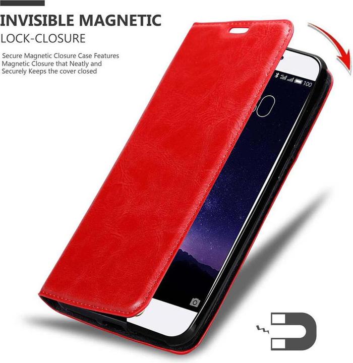 Productafbeelding Cadorabo Boek Onzichtbare Magneethoes (Meizu MX6)