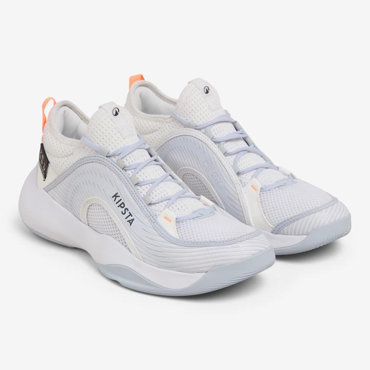 Allsix Damen/Herren Volleyball Schuhe - Stability 500 weiss