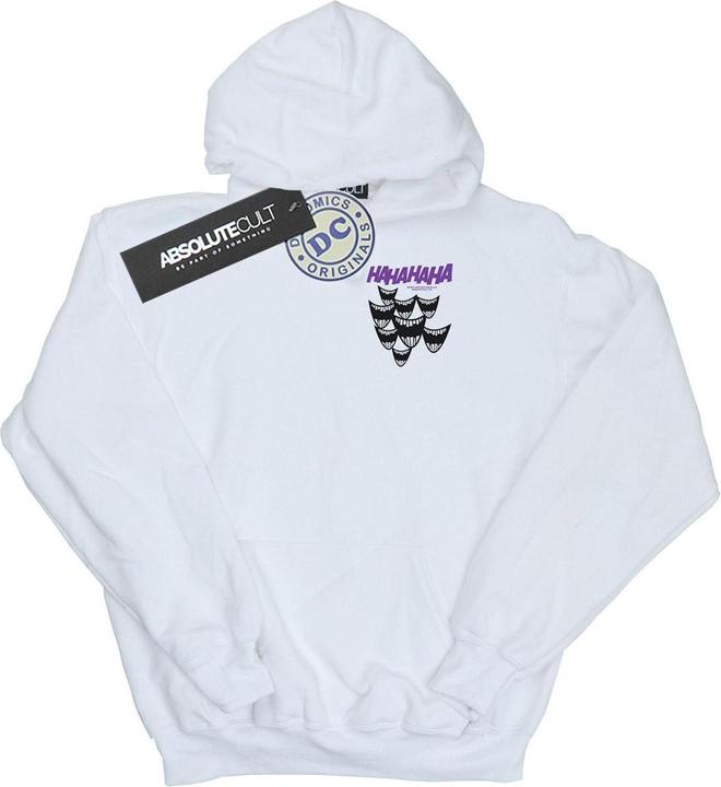Immagine prodotto Felpa da uomo con cappuccio con stampa sul petto di Batman Joker Smile (XL)