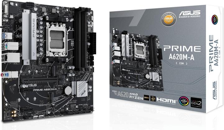 Actual product image ASUS Prime A620M-A-CSM (AM5, AMD SoC, mATX)