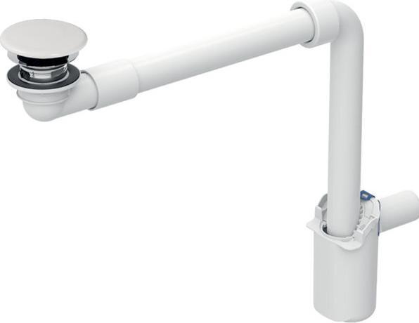 Geberit Waschbeckenablauf, schmale Ausführung, freier Auslauf, 152.0 (Siphon-Montagematerial, 1/2")